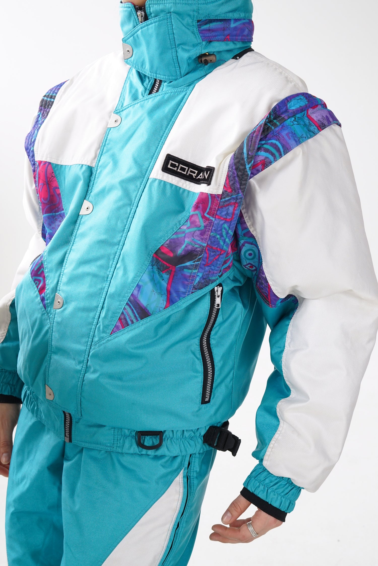 Habit de ski 3 en 1 rétro Celtech pour femme taille L (homme M)