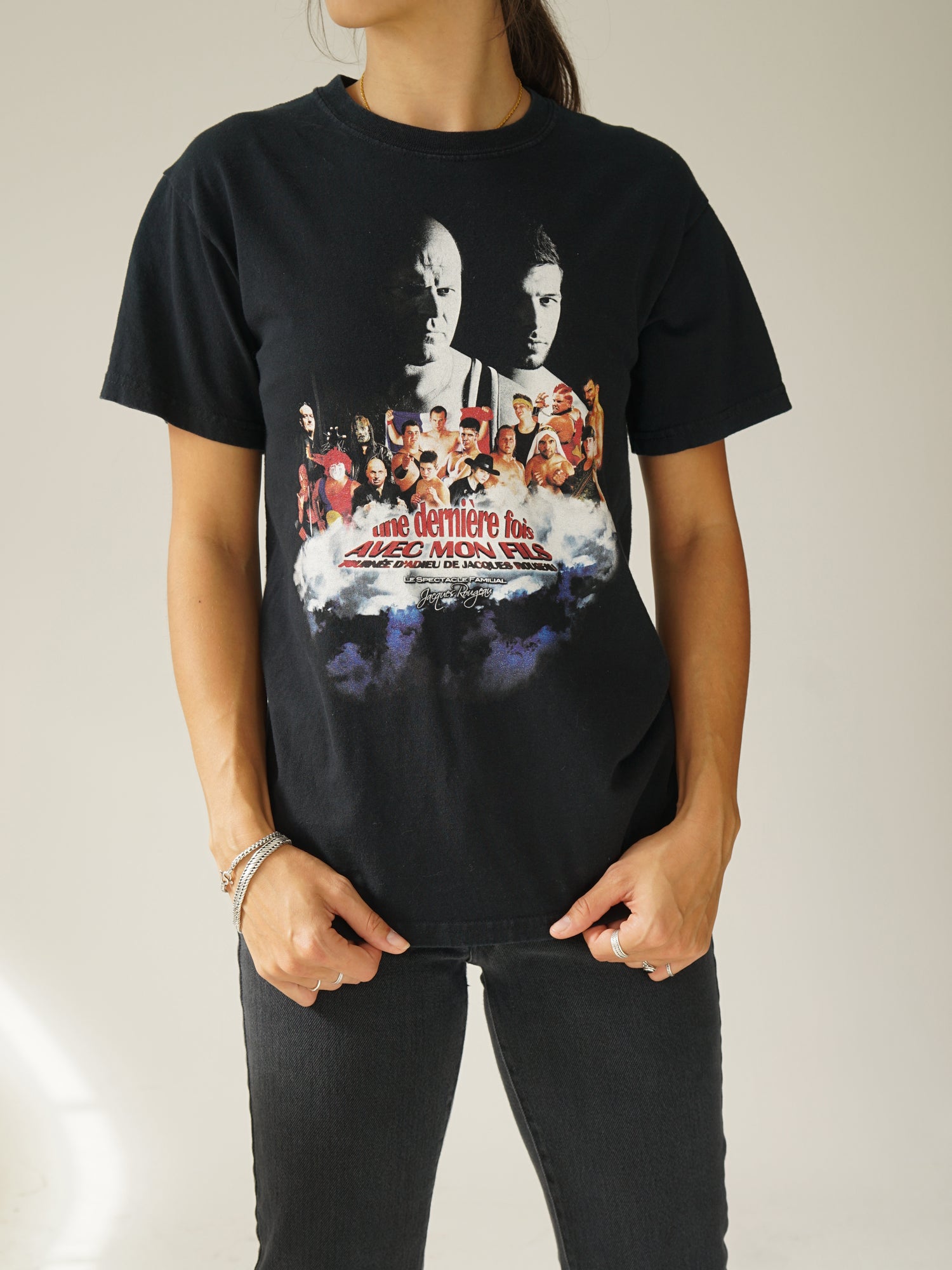 Black tee Jacques Rougeau