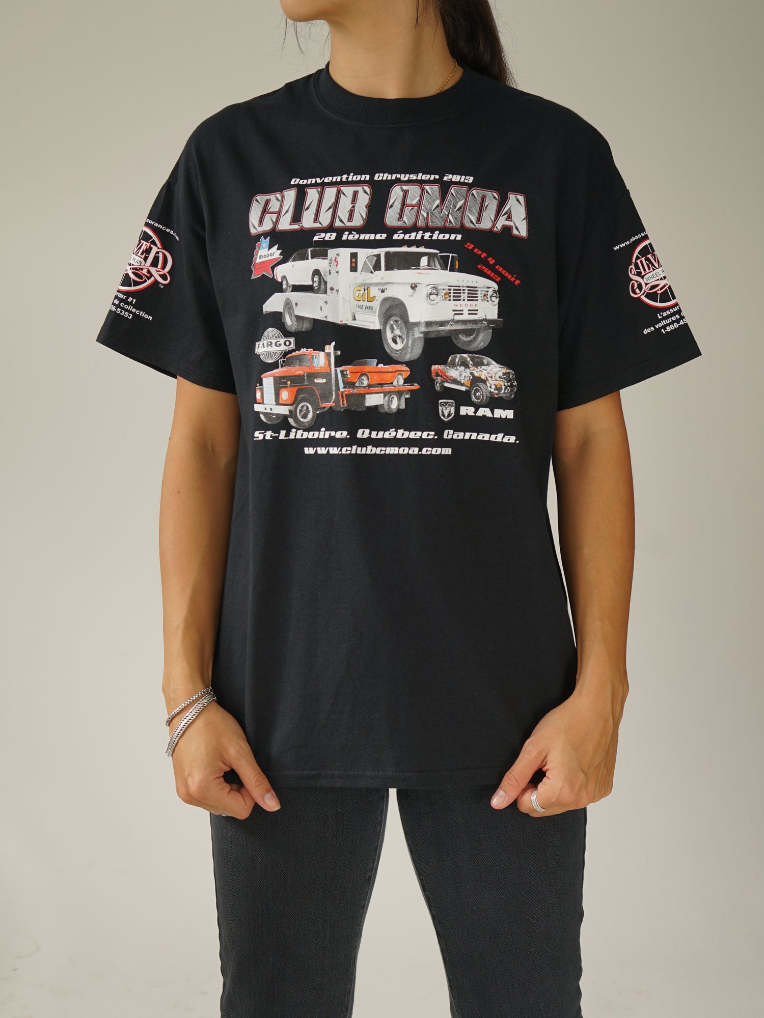 Black automotive club t-shirt CMOA
