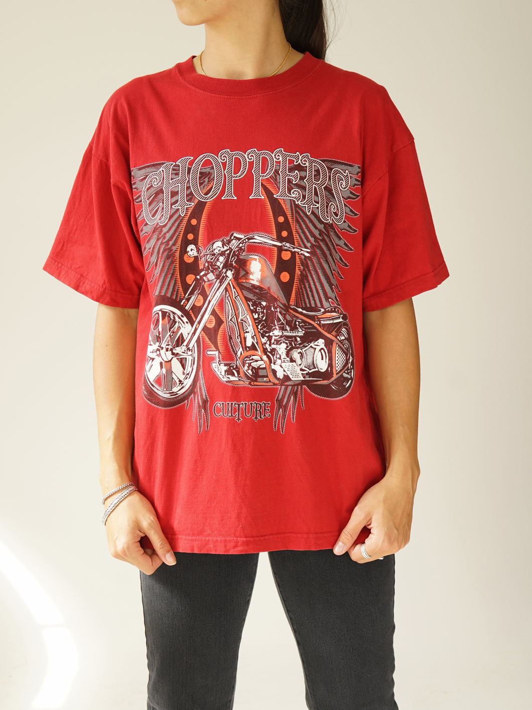 T shirt rouge Choppers Culture