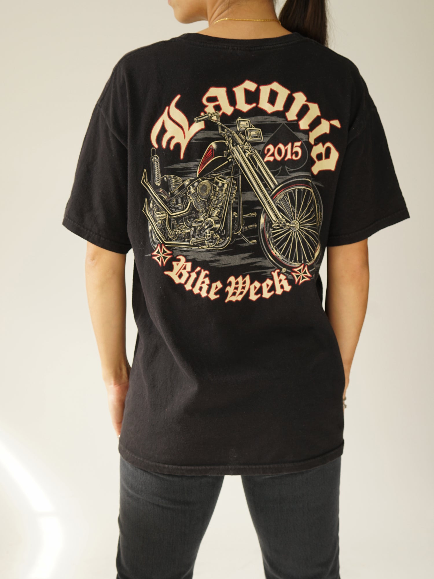 Black t-shirt Laconia 2015