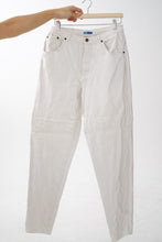 Charger l&#39;image dans la galerie, Jeans vintage stretch Optionelle denim blanc pour femme taille 12
