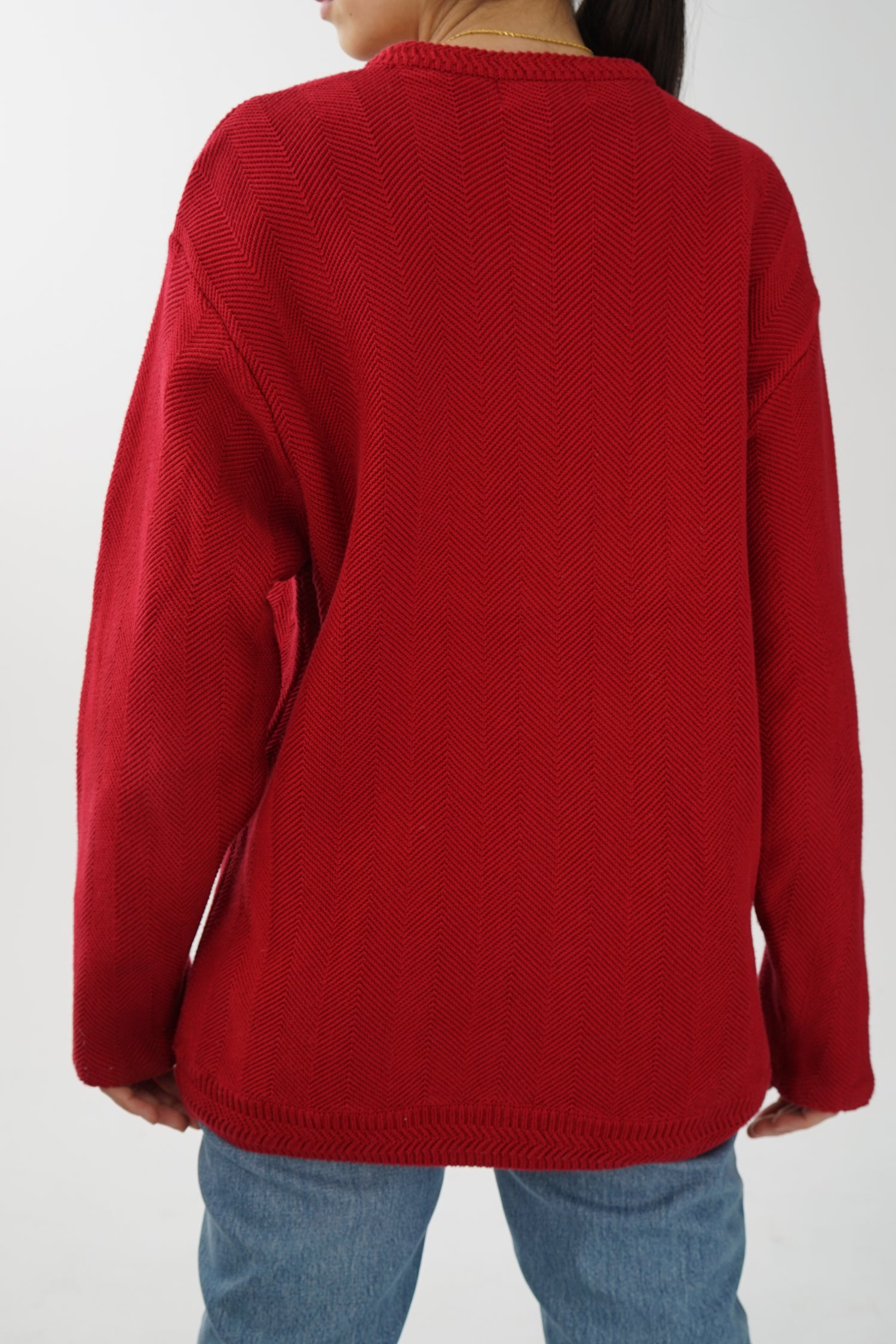 Crewneck Chaps rouge pour homme taille M