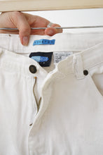Charger l&#39;image dans la galerie, Jeans vintage stretch Optionelle denim blanc pour femme taille 12
