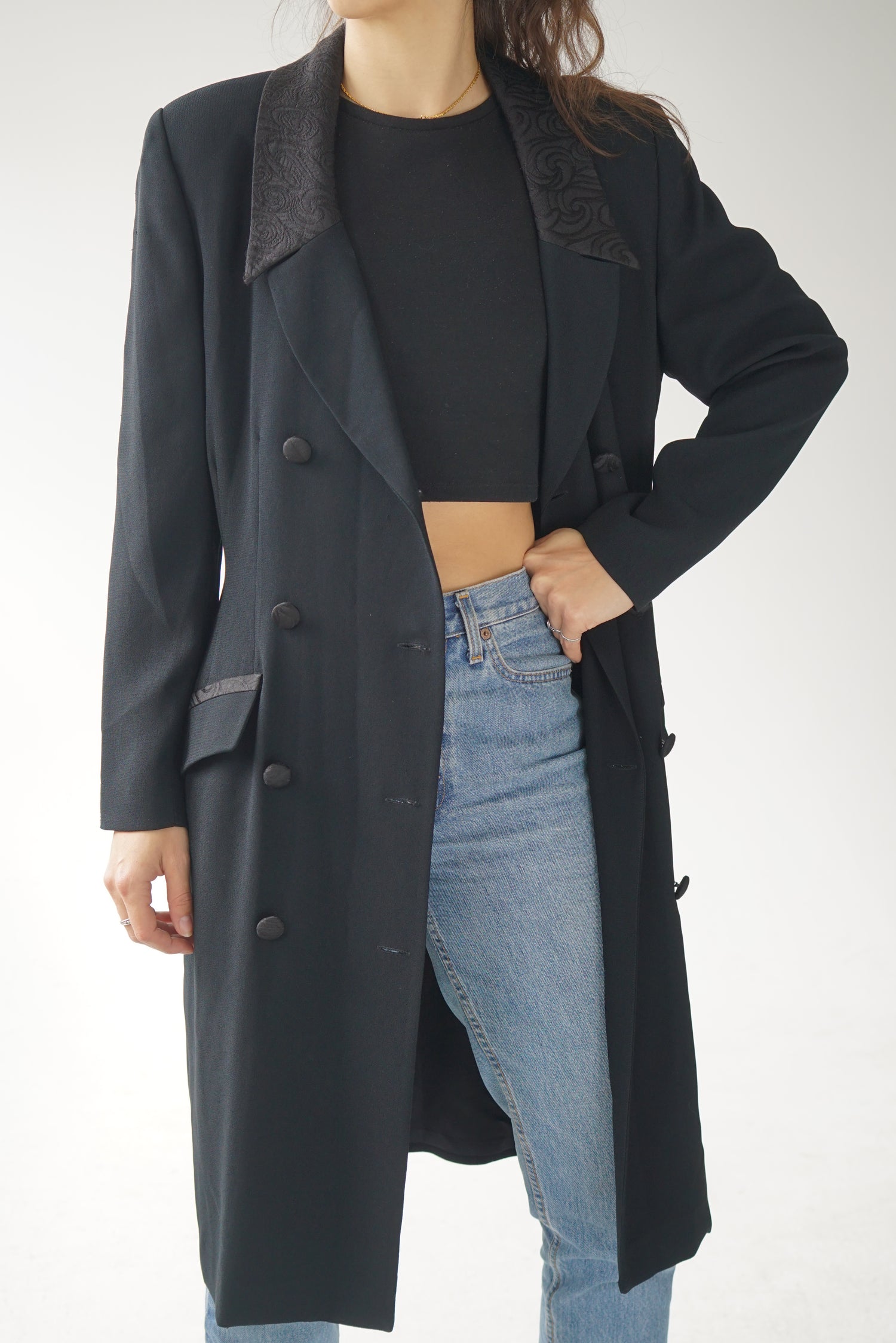 Long vintage jacket size 10