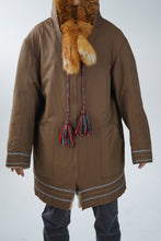 Load image into Gallery viewer, Vintage handmade wool Inuit parka unisex size M-L

