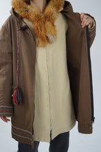 Load image into Gallery viewer, Vintage handmade wool Inuit parka unisex size M-L
