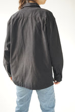 Load image into Gallery viewer, Black suede shirt M
