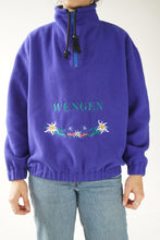 Load image into Gallery viewer, Very cute blue fleece for women M
