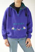 Load image into Gallery viewer, Very cute blue fleece for women M
