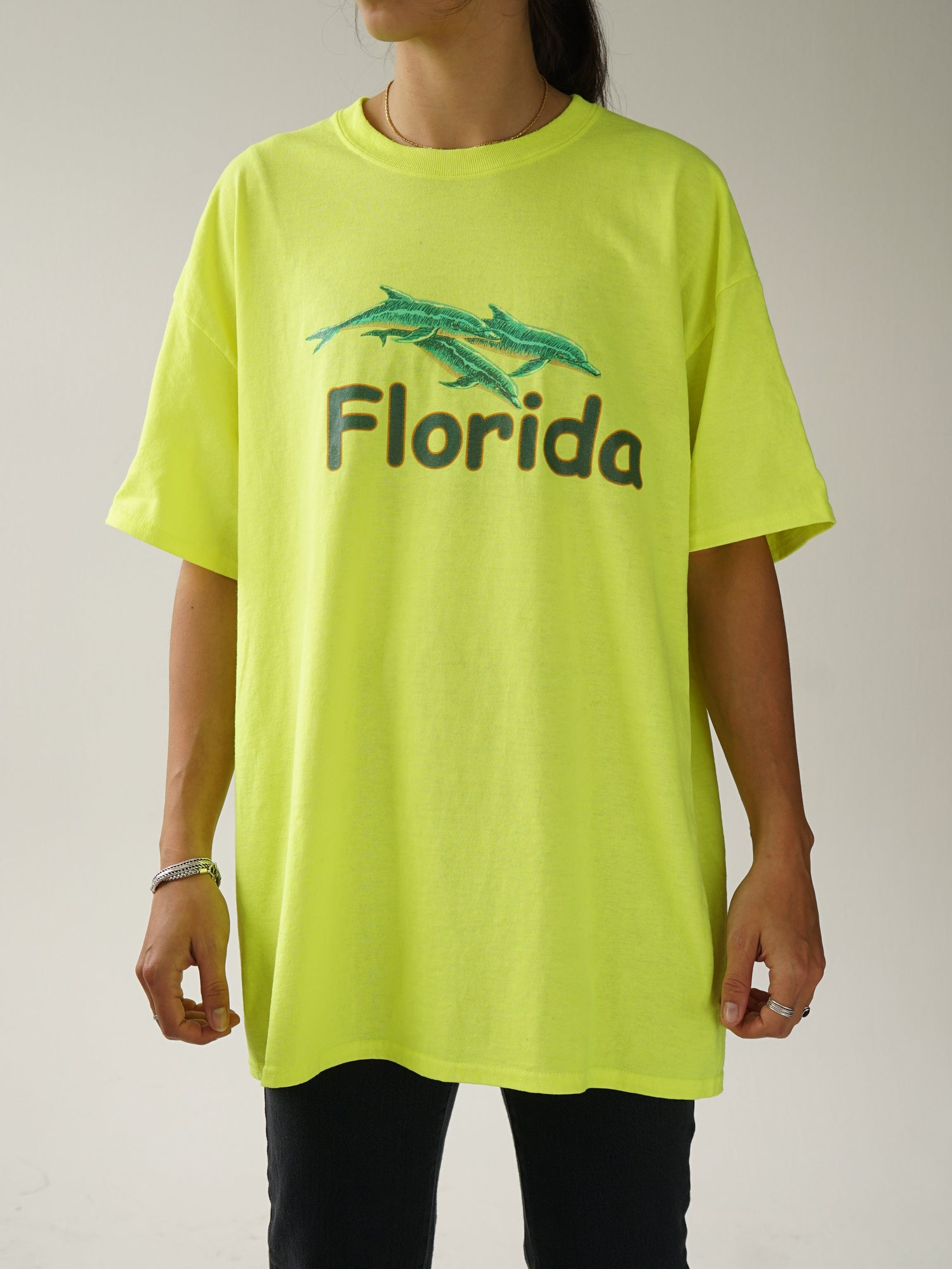 Florida fluorescent yellow t-shirt