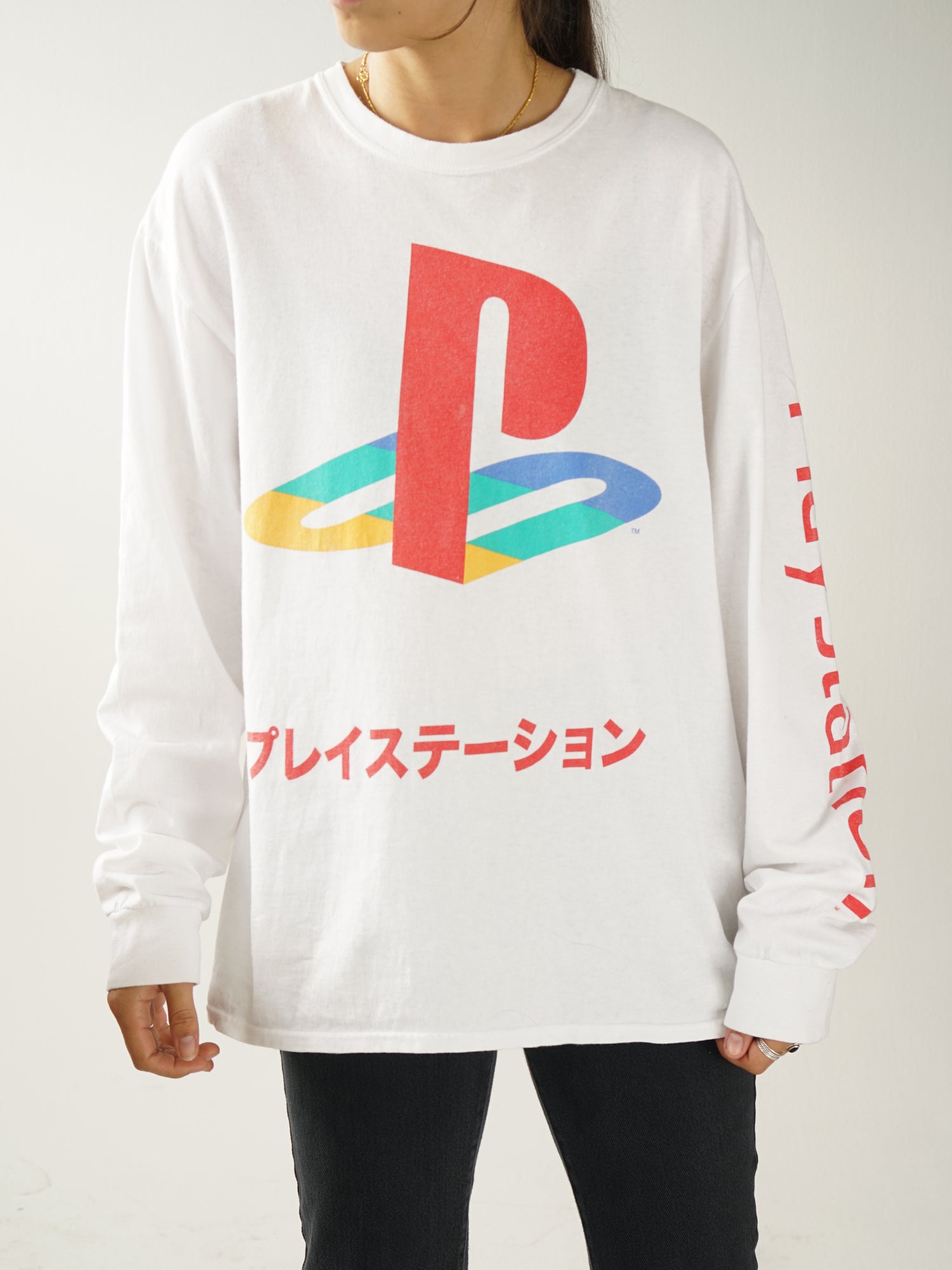 Playstation white crewneck