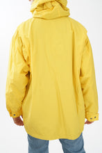 Charger l&#39;image dans la galerie, Manteau imperméable avec intérieur en polar jaune taille M
