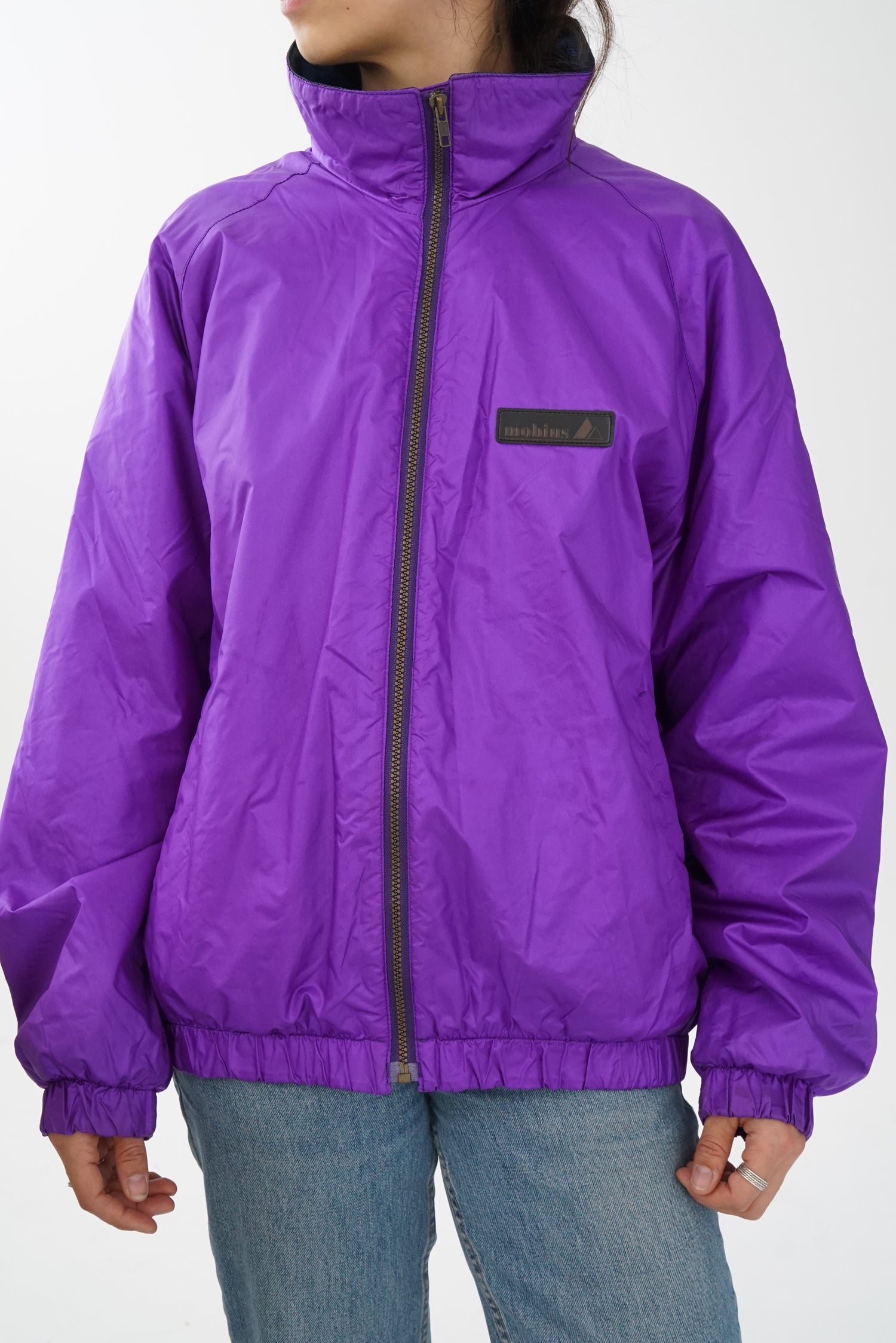 Manteau léger Mobius mauve métallique int en polar pour homme taille 40 (M)