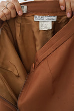 Charger l&#39;image dans la galerie, Pantalon classique brun clair en laine avec doublure Looks Collection taille M
