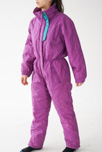 Charger l&#39;image dans la galerie, One piece rétro Newface ski suit, snow suit mauve unisex taille 10 (S-M)
