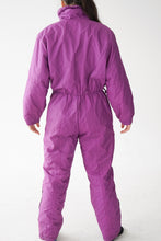 Charger l&#39;image dans la galerie, One piece rétro Newface ski suit, snow suit mauve unisex taille 10 (S-M)
