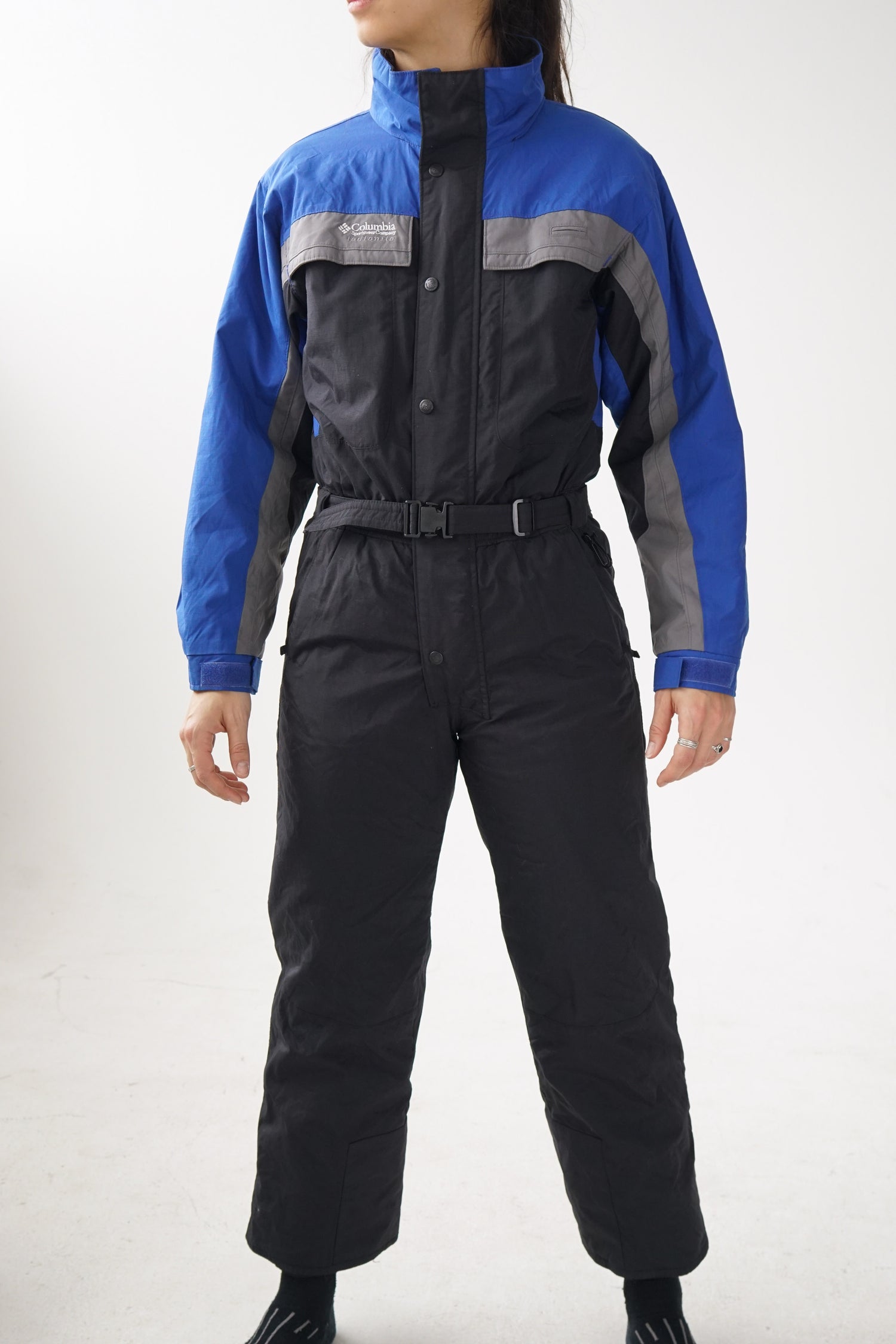 Columbia one piece de ski tectonite bleu/noir T.14/16