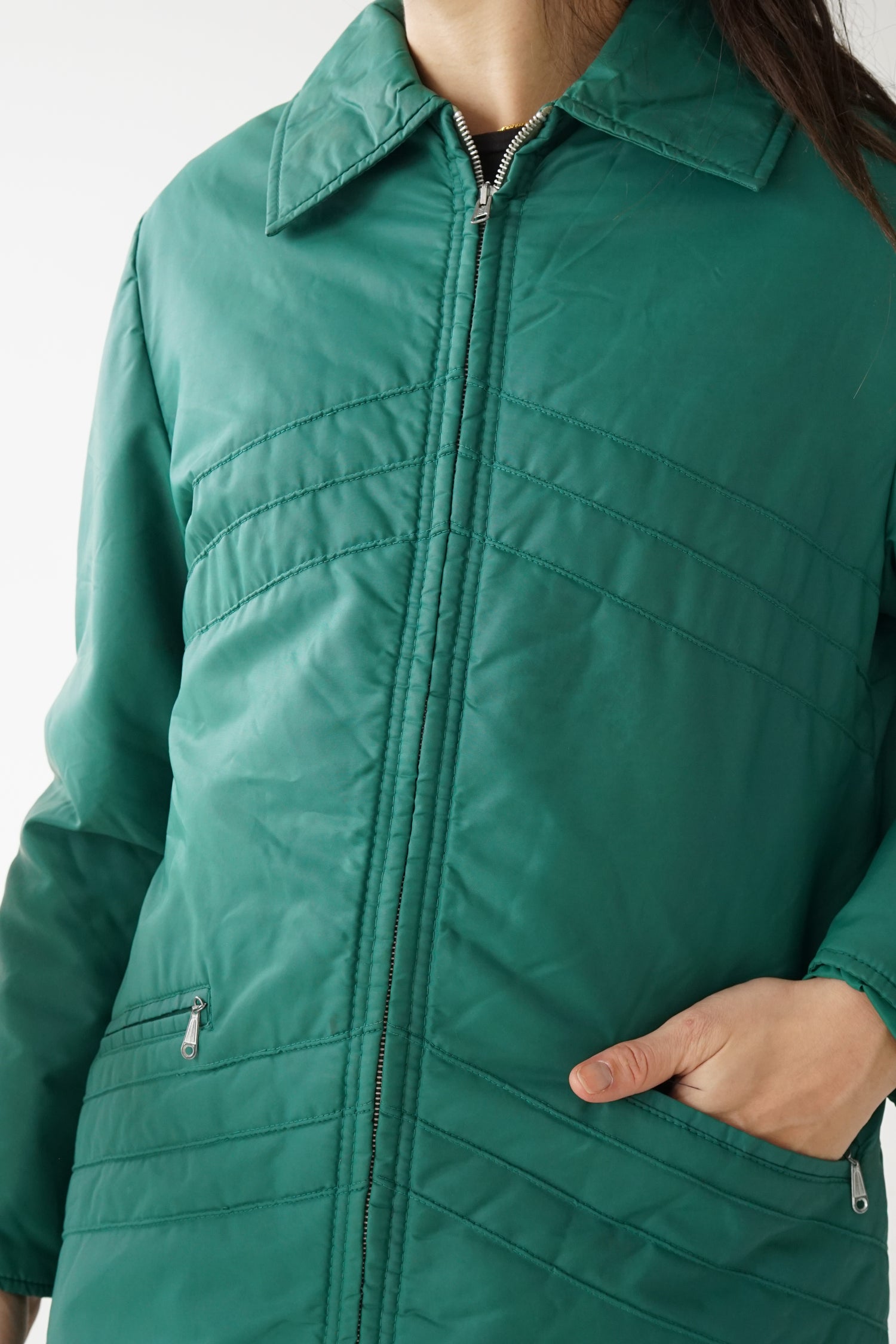 Deux pièces vintage St-Moritz vert unisexe taille S-M