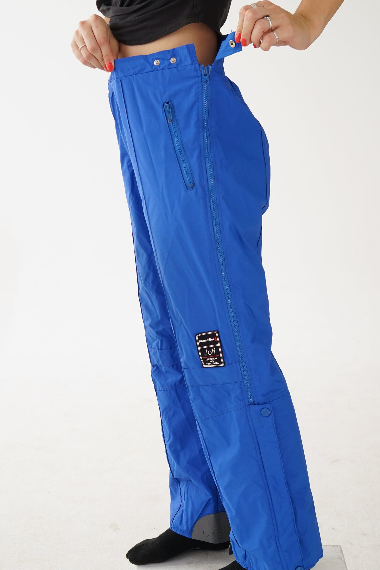 Pantalon de neige style hardshell Joff bleu royal pour homme taille 34