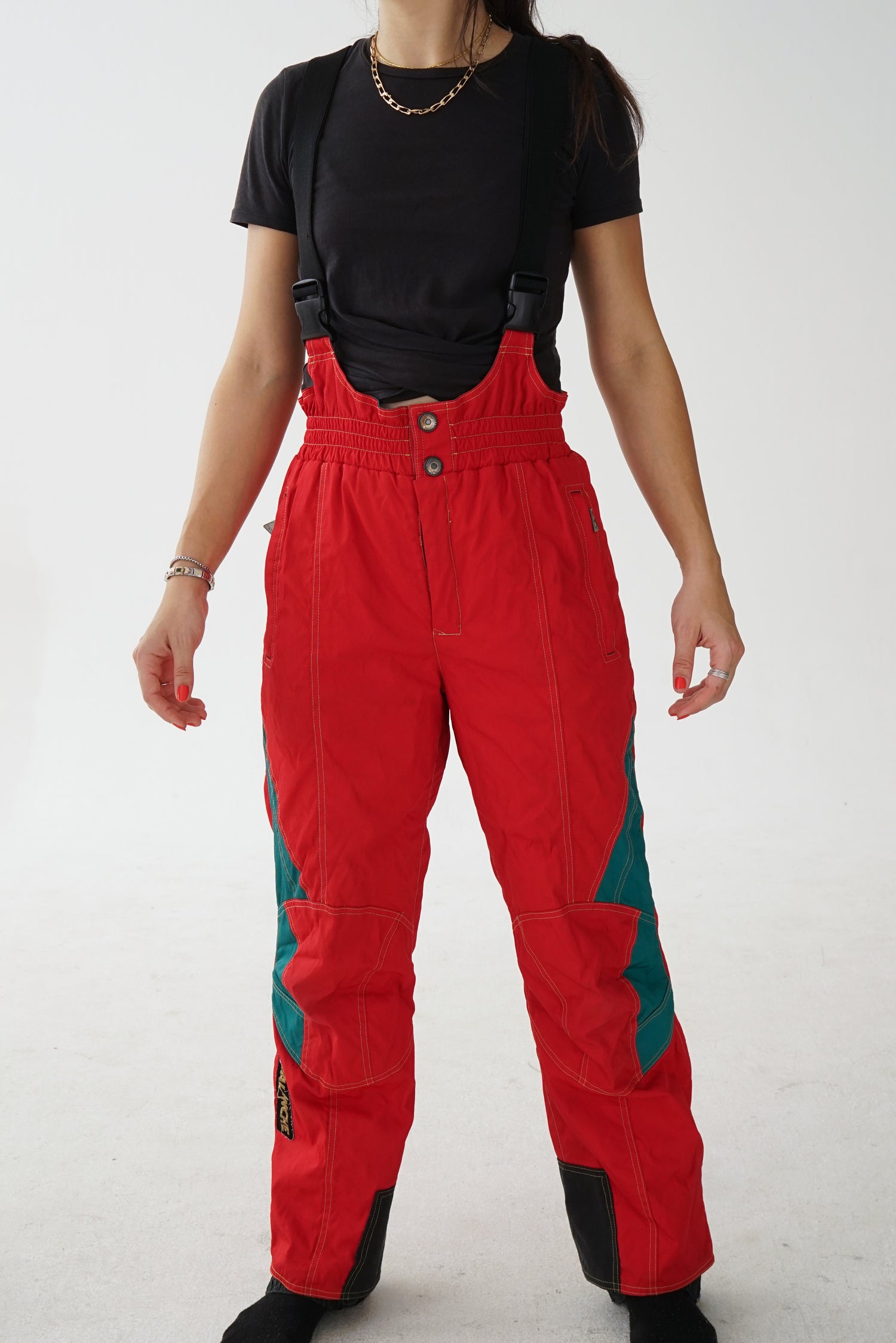 Salopette Avalanche rouge et vert unisexe taille 32 (M)