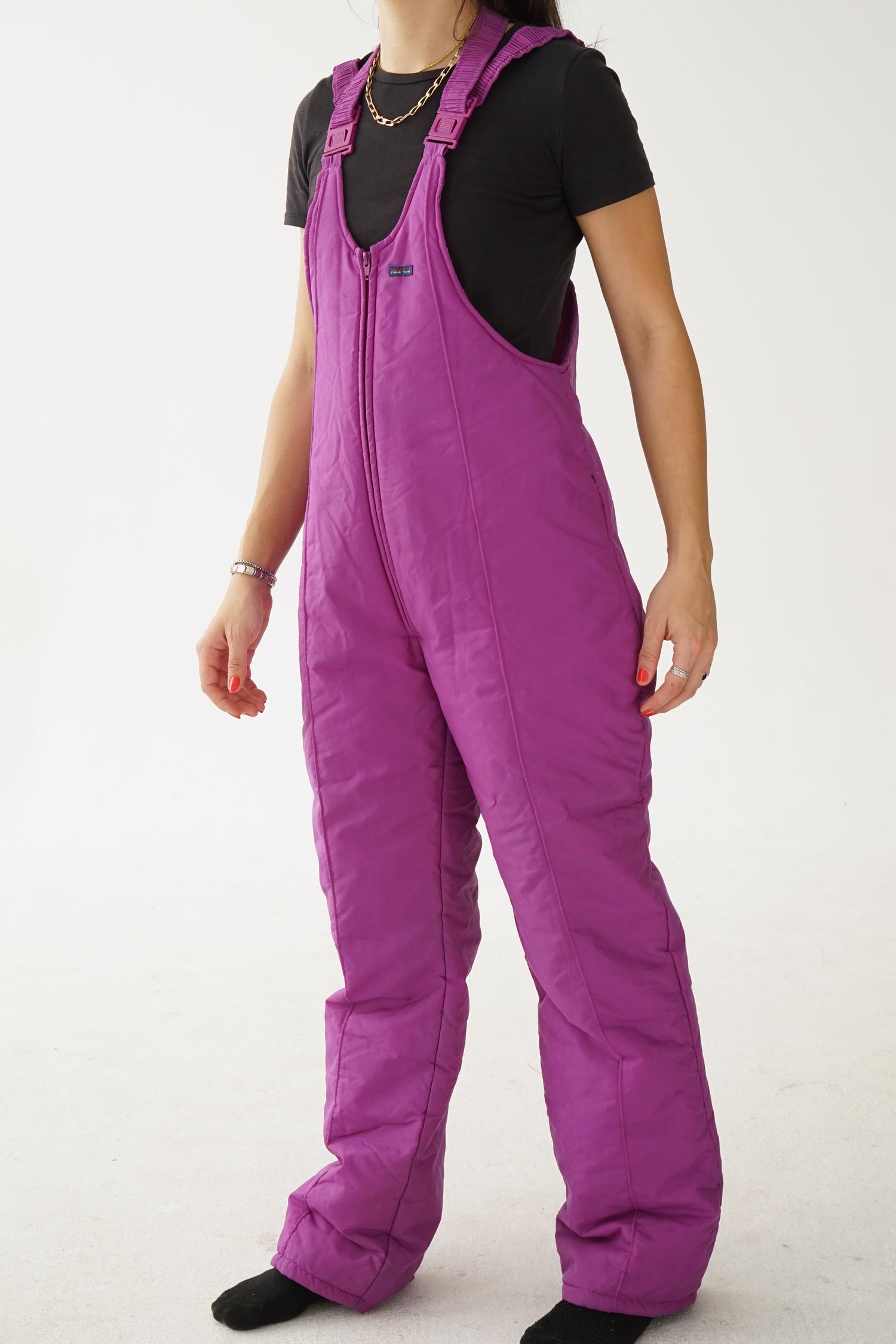 Salopette vintage Polar Wear magenta unisexe taille M