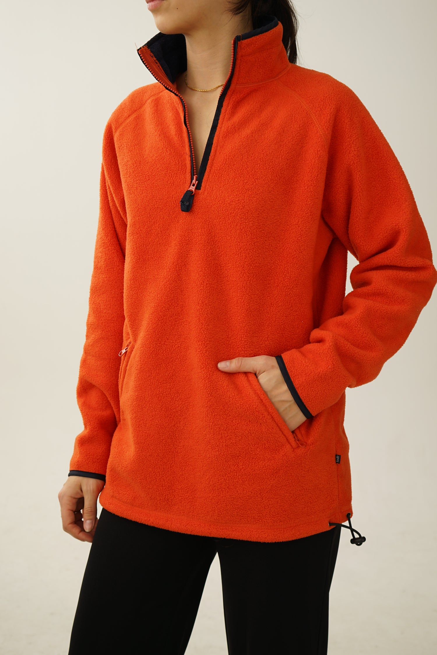 Orange fleece twik L