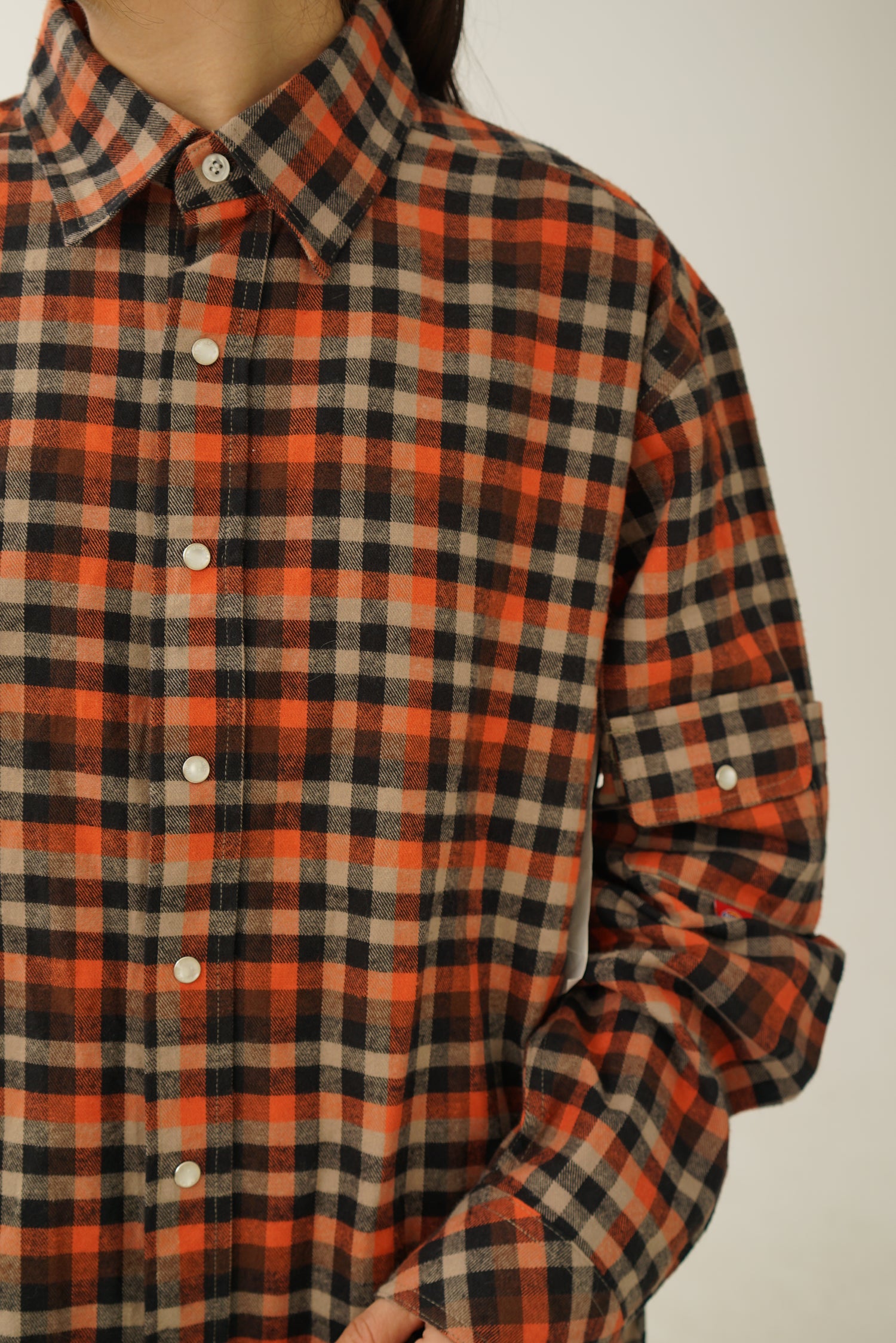 Dead stock Dickies carrot flannel shirt L