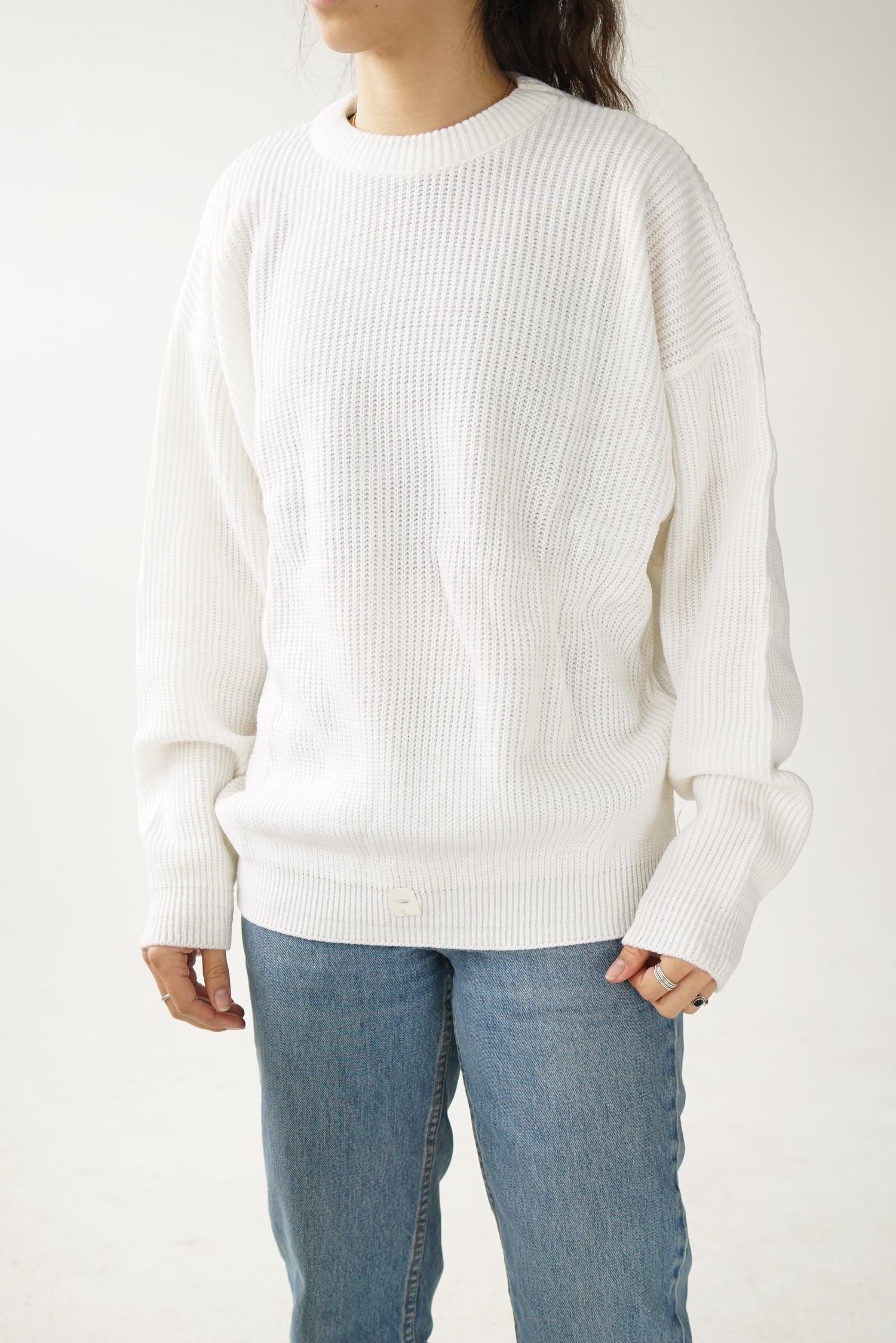 Tricot italien blanc neuf pour homme L
