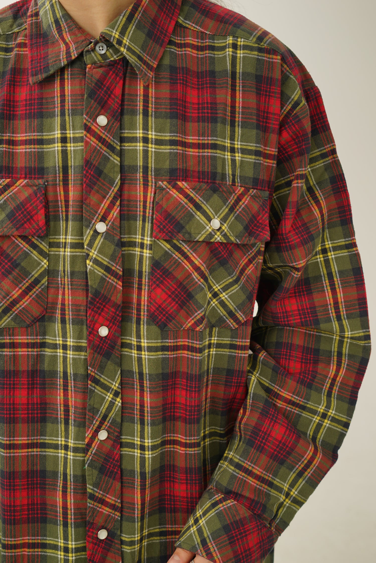 Dead stock Dickies tartan flannel shirt L