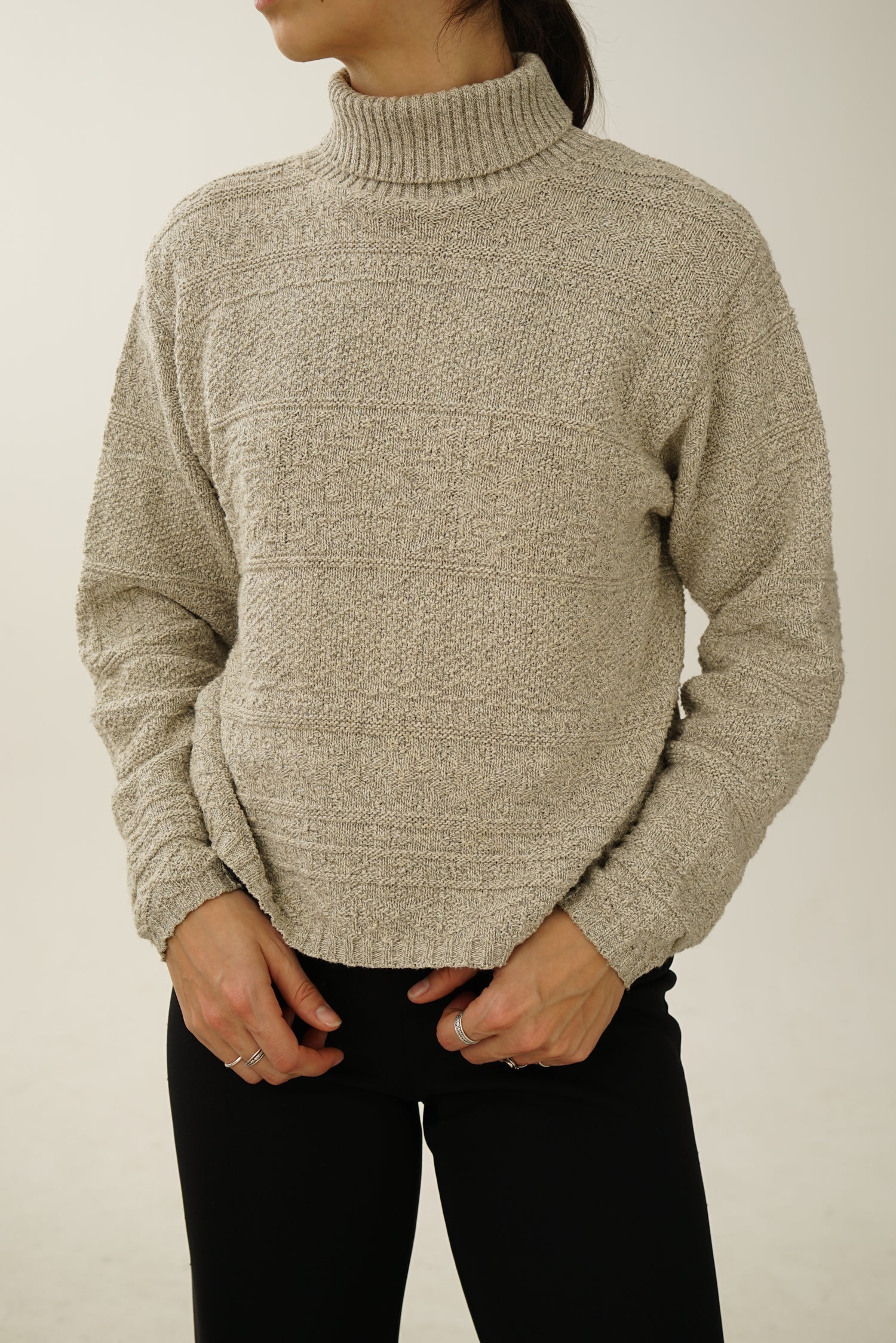 Authentico Ilanco turtleneck grey shirt S