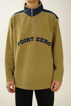 Load image into Gallery viewer, Vintage Point Zéro green and blue fleece S-M
