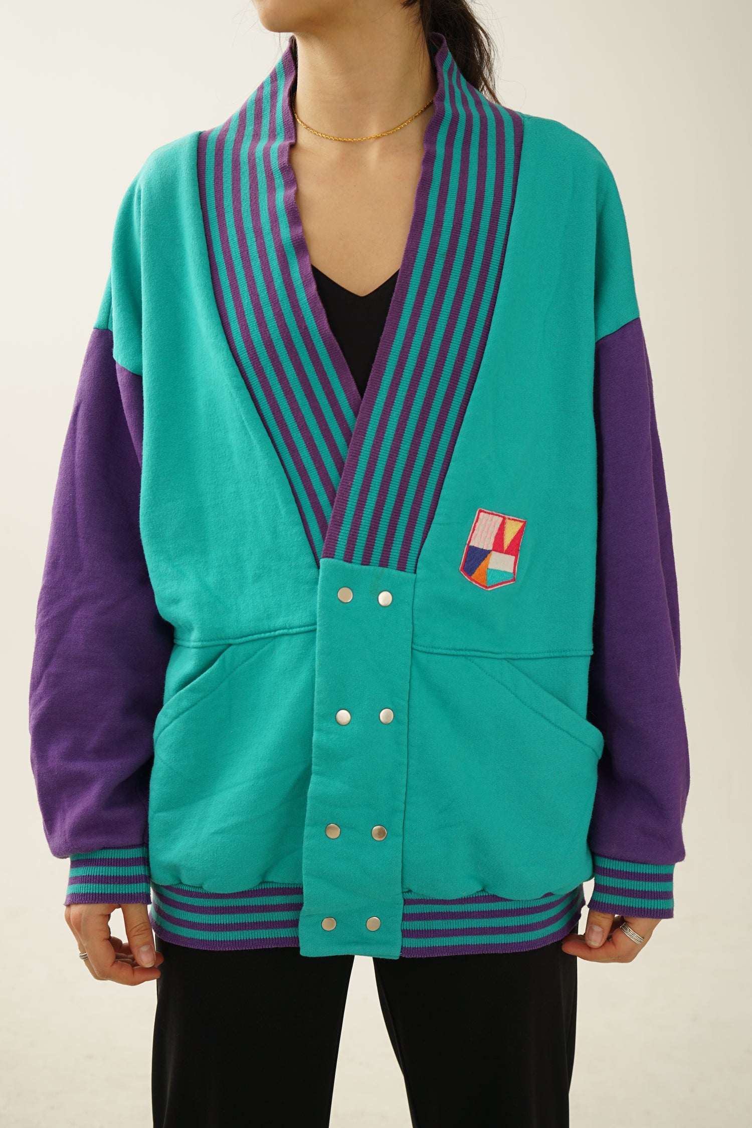 Vintage Whale Sport button up shirt M