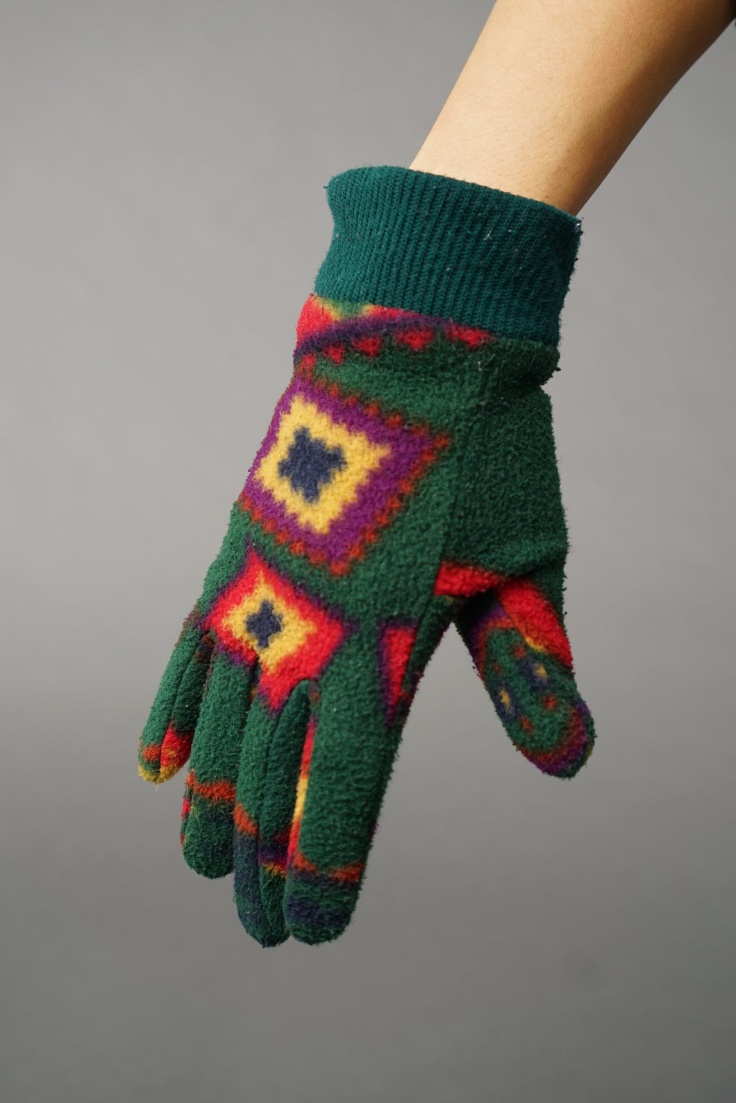 Vintage fleece gloves