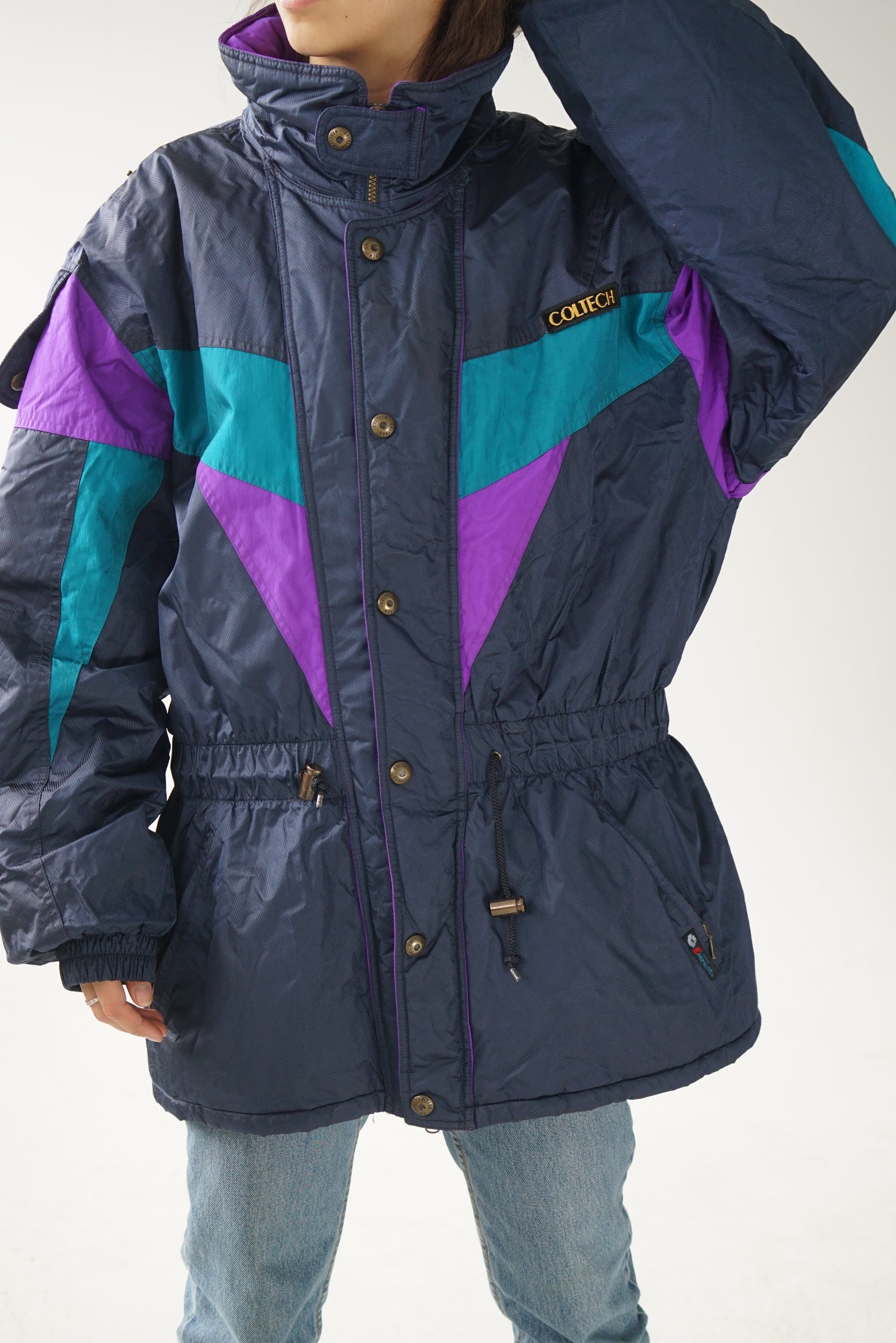 Manteau rétro de ski Coltech pour homme L