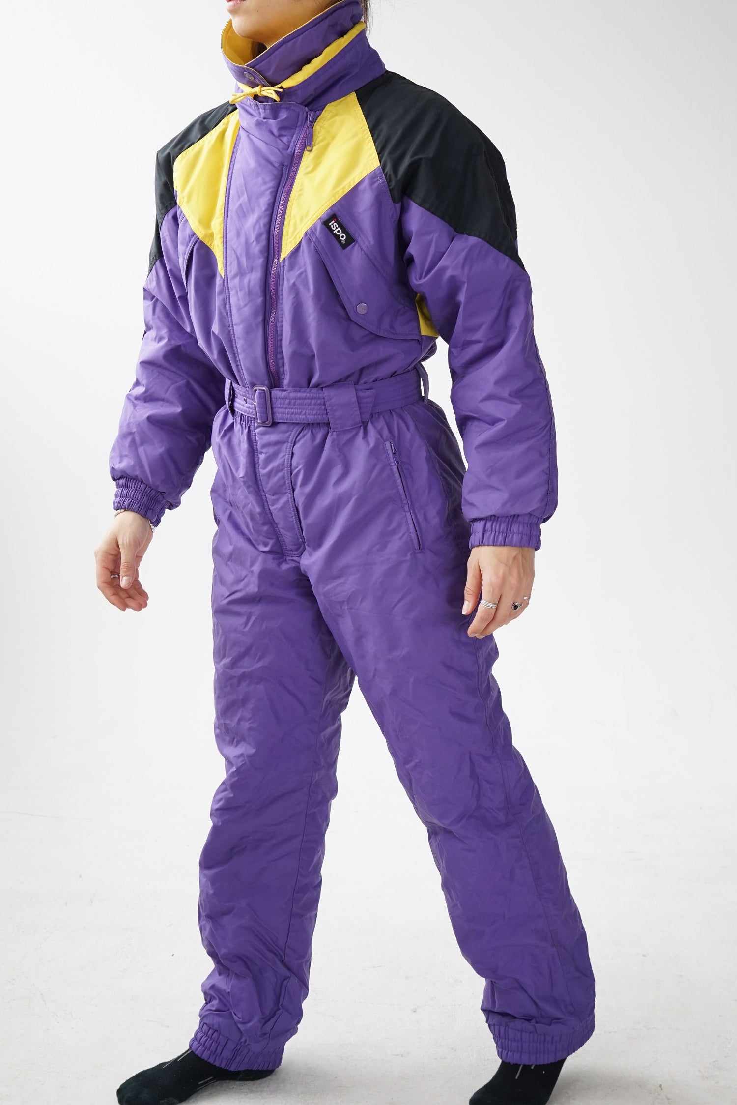One piece ski suit Ispo, snow suit retro unisexe taille M