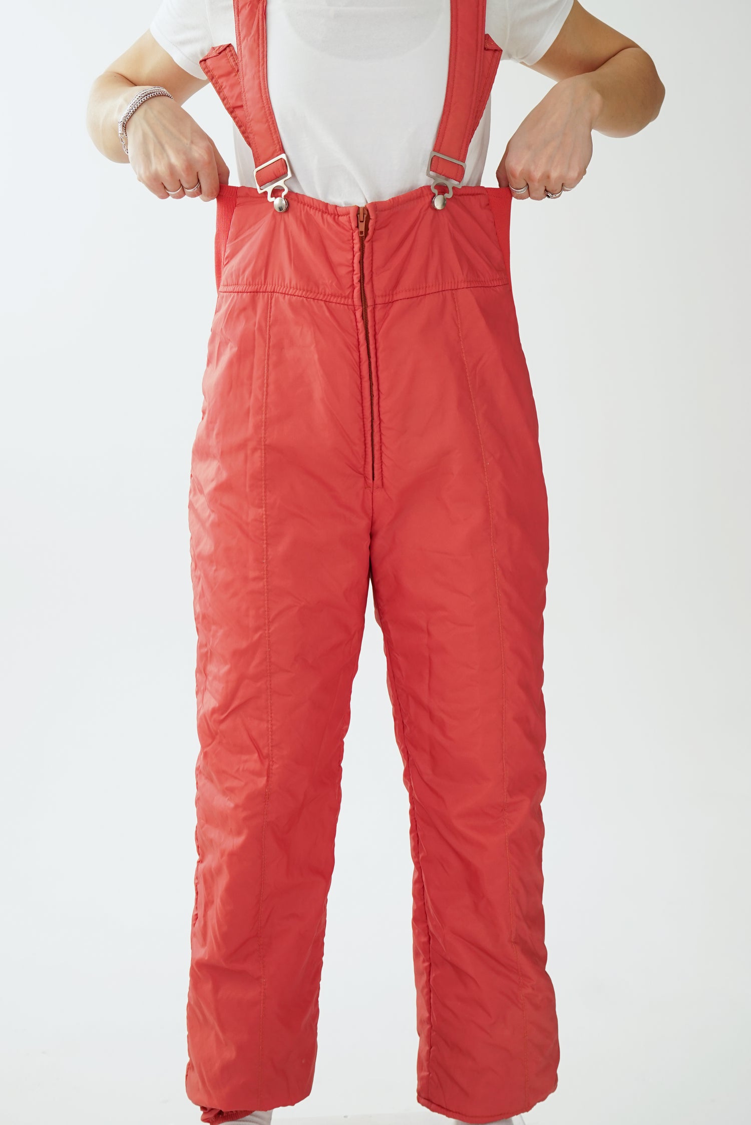 Vintage White Stag burnt orange overalls snow pants for women size S-M