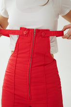 Charger l&#39;image dans la galerie, Pantalon de neige salopette rouge Robin taille XS
