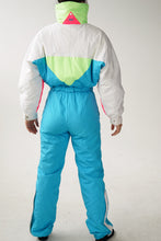 Load image into Gallery viewer, One piece Ditrani rétro fluo ski suit, snow suit pour femme taille 12 (S-M)
