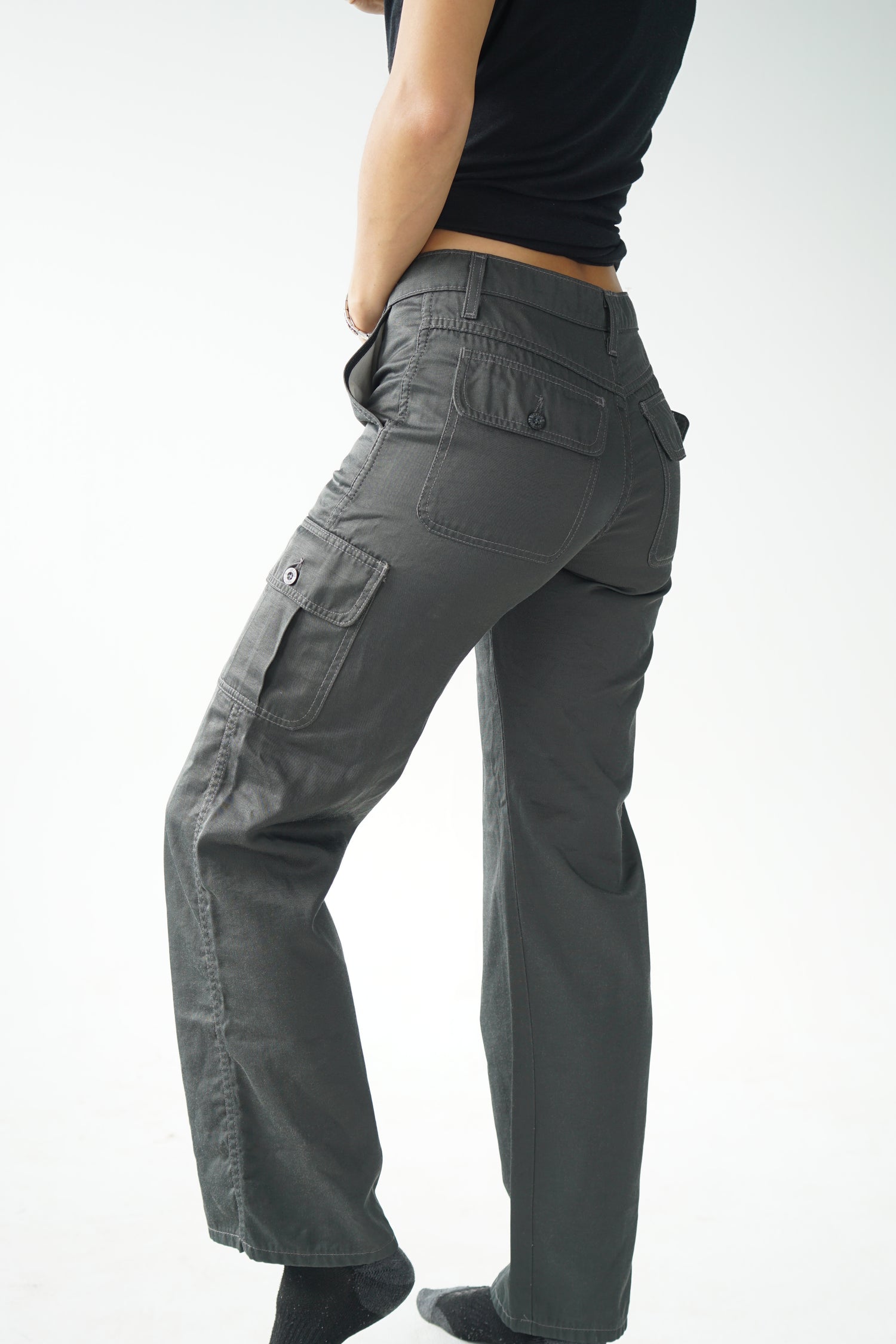 High rise vintage Newtime cargo  pants