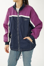 Load image into Gallery viewer, Vintage Reebok windbreaker with cotton lining for women size L
