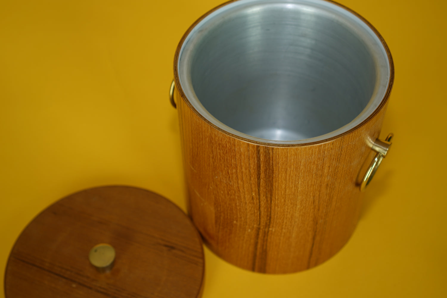 Vintage teak ice bucket