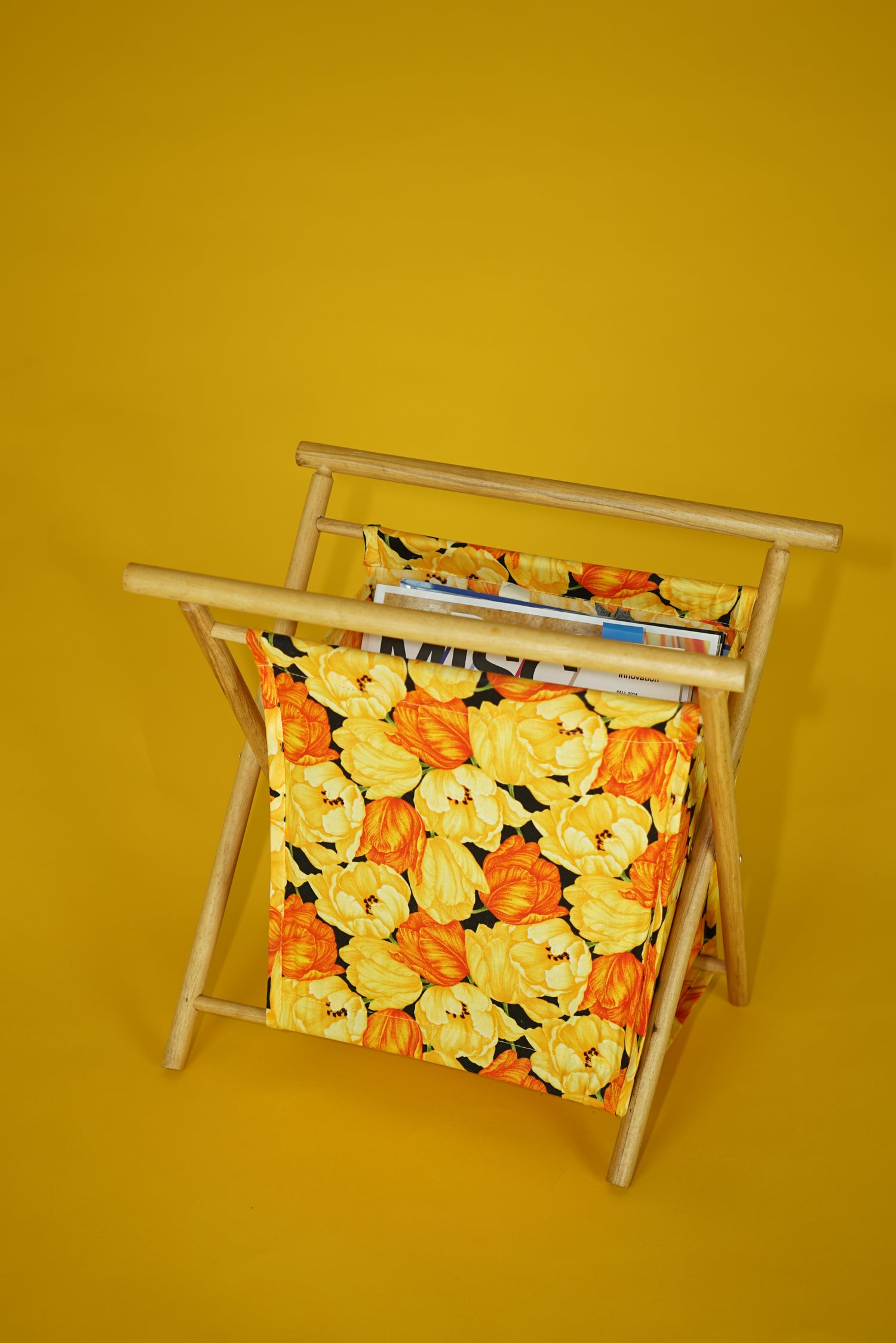 Foldable vintage fabric basket