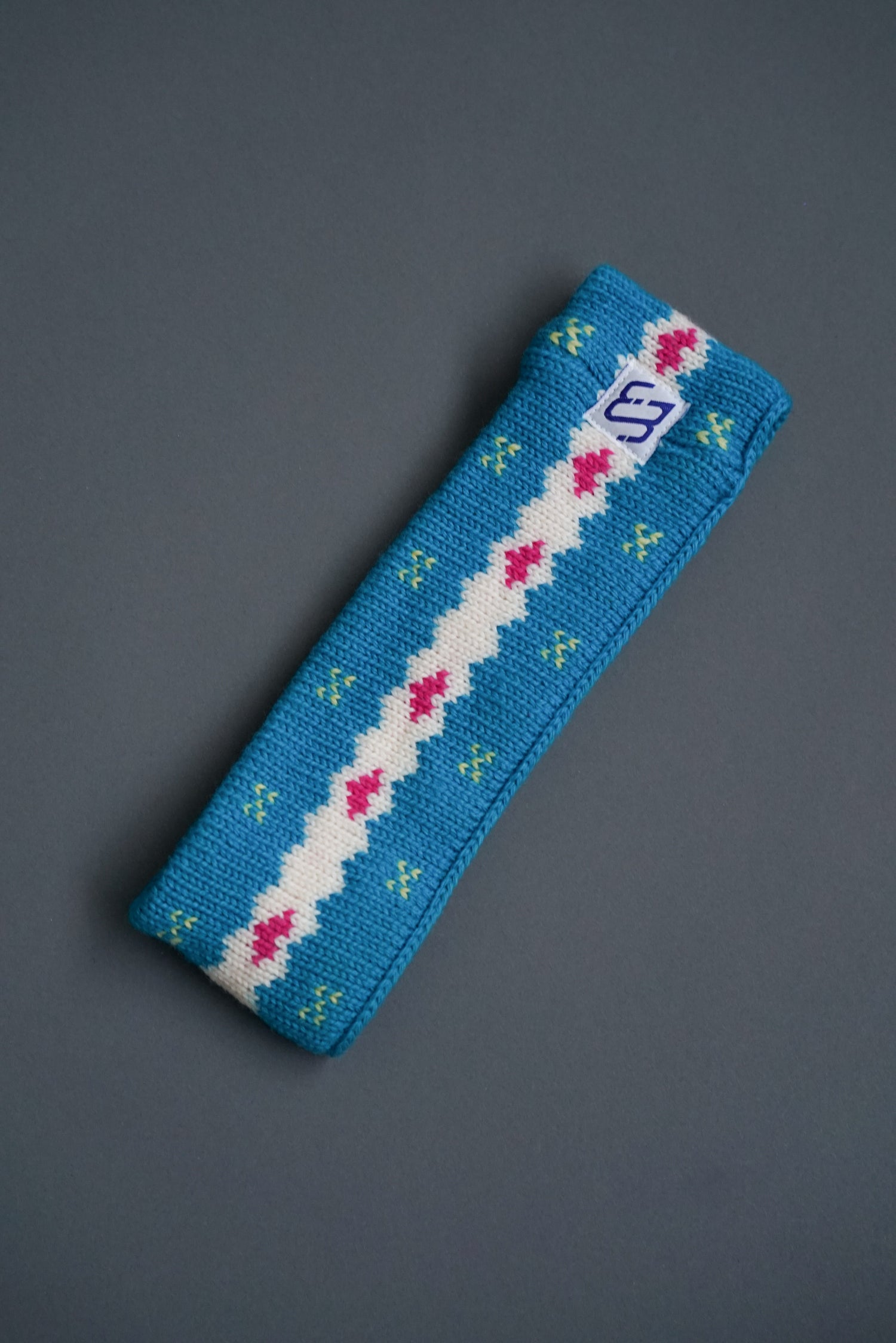 Vintage Murray Merkley blue and white headband