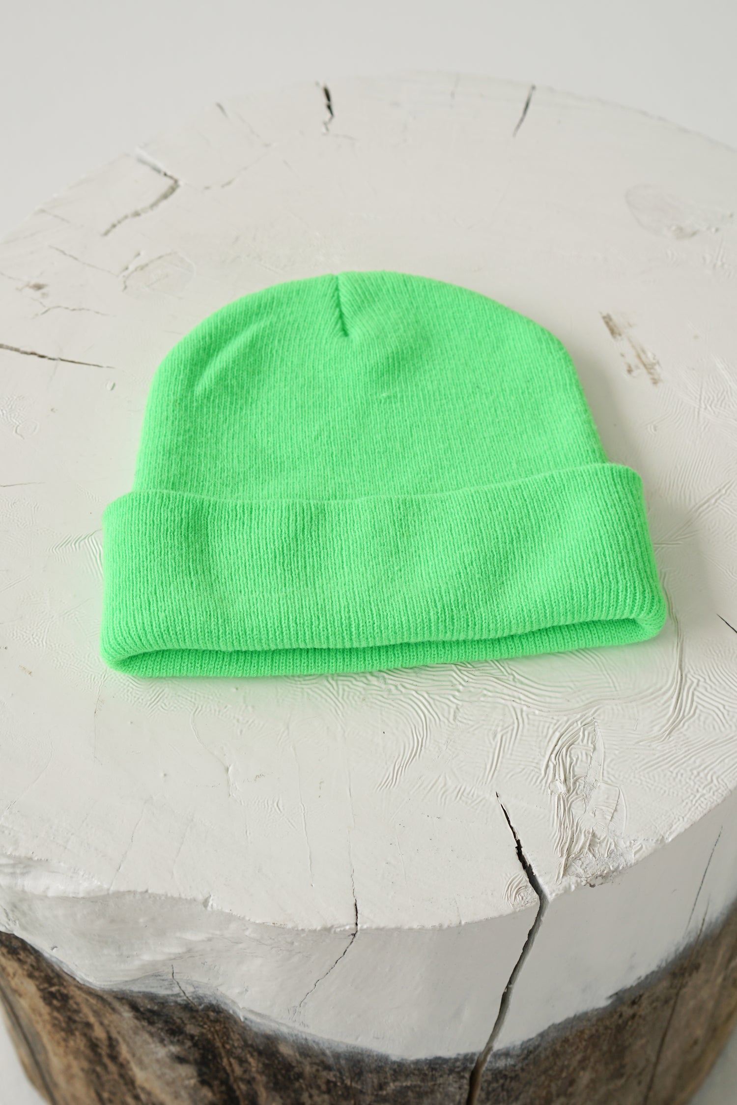 Tuque classique vert fluo taille M