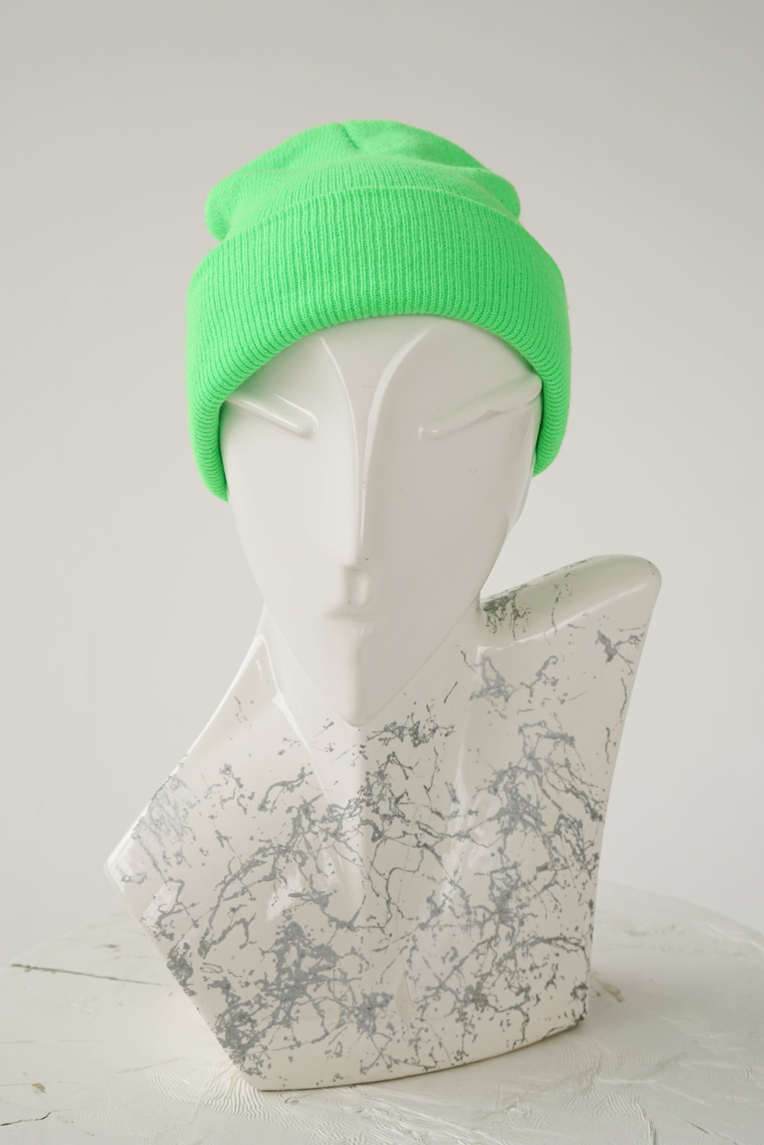 Tuque classique vert fluo taille M