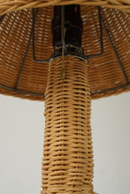 Load image into Gallery viewer, Vintage rattan lamp
