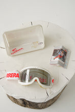 Load image into Gallery viewer, Lunette de ski vintage Carrera Power Softsight-EV neuve blanche et orange dans leur boite original taille standard
