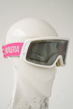 Charger l&#39;image dans la galerie, Lunette de ski vintage Carrera Pioneer Everclear blanche et rose fluo taille standard
