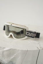 Load image into Gallery viewer, Lunette de ski vintage Carrera Everclear blanche et grise taille standard tel quel
